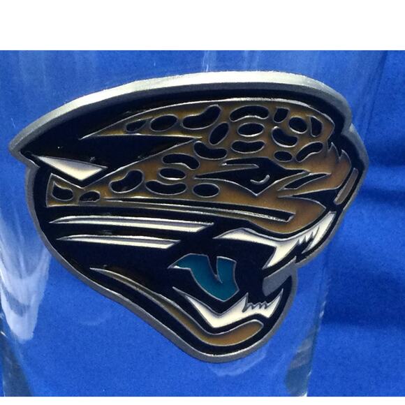 Officially Licensed NFL Jaguars Collectible Drinkware Set of 2 in Box - Picture 4 of 5